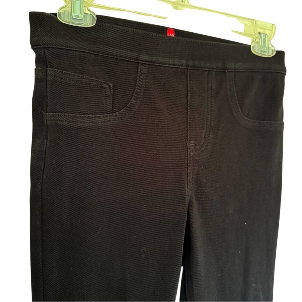 SPANX Black Stretch Slim-Fit Ponte Pull Up Pants Womens SP Leggings Winter Comfy